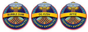 d30n LLC, Graphic Design, Branding, Portland Oregon, UFO, Mission Patch, Stars, Odyssey Extracts, Cannabis, Cannabis Extracts, Dabs, Oil, Shatter, Wax